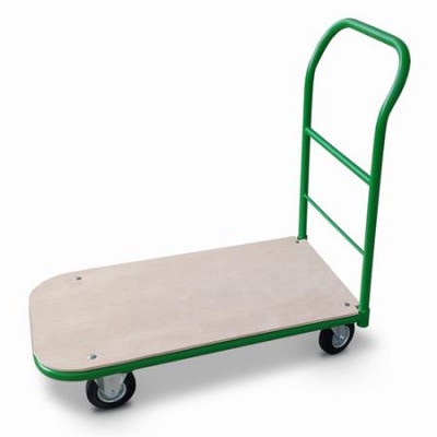 Prepravný vozík, ručný, nosnosť: 200 kg, zelený/hnedý