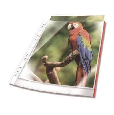 Euroobal, PP, A4, 80 mikr., DURABLE "Prémium", červený