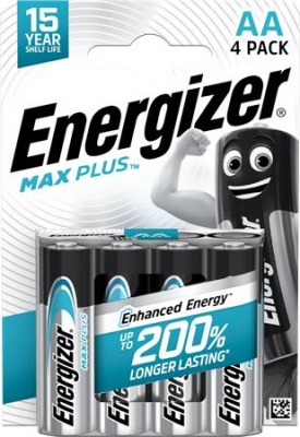 Batéria, AA, tužková, 4 ks, ENERGIZER "Max Plus"