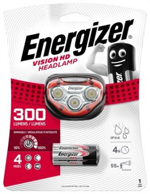 Lampa na hlavu, 3 LED, 3xAAA, ENERGIZER "Vision HD"