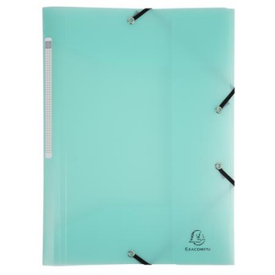 Doska s gumičkou, PP, A4, EXACOMPTA "Chromaline Pastel", zelená