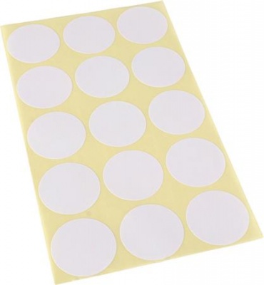Etikety, okrúhle, priemer: 30 mm, 60 etikiet/bal