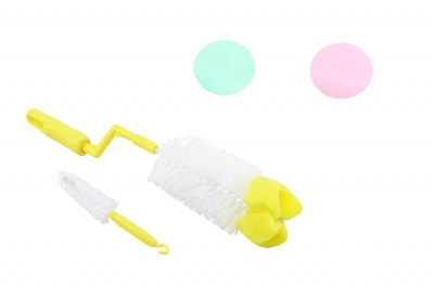 Kefa na fľaše, s hubkou