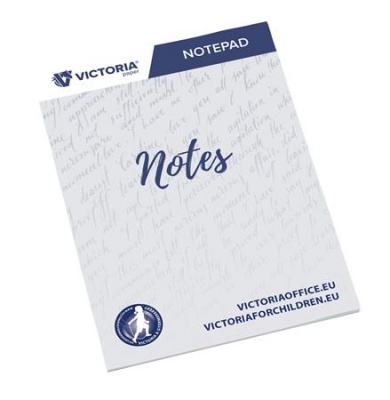 Poznámkový zošit, A5, 5x50 listov, linajkový, VICTORIA OFFICE, biely