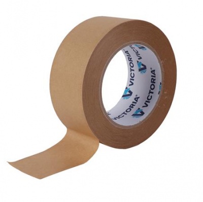 Baliaca páska, papierová,48mm x 50m, VICTORIA OFFICE, hnedá