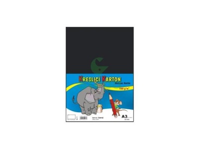 Výkres, A3, 180g, 50 lap, STEPA, čierny