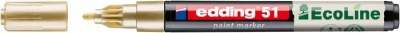 Lakový popisovač, 1–2 mm, EDDING „51“, zlatý