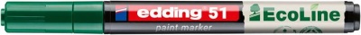 Lakový popisovač, 1–2 mm, EDDING „51“, zelený