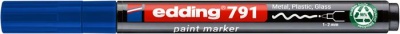 Lakový popisovač, 1-2 mm, PCR, EDDING „791“, modrý