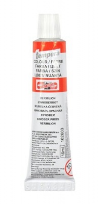 Tempera, KOH-I-NOOR, cinober červená