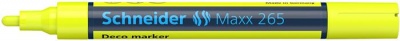 Kriedový popisovač, 2-3 mm, SCHNEIDER "Maxx 265", žltý