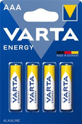 Batéria, AAA, mikrotužková, 4 ks, VARTA "Energy"