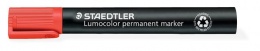 Permanentný popisovač, 2 mm, kužeľový hrot, STAEDTLER "Lumocolor 352", červený
