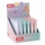 Gélové pero, mini, displej, 0,5 mm, stláčací mechanizmus, APLI "Pocket Gel", mix pastelových farieb 