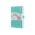 Diár, A6, týždenný, 2026, tvrdá obálka, SIGEL "Jolie", aqua zelený