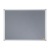 Odkazová tabuľa, hliníkový rám, 60x45 cm, NOBO "Essentials", sivá